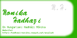 monika hadhazi business card