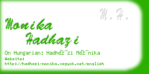 monika hadhazi business card